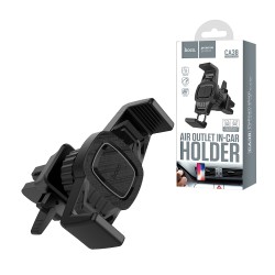 Hoco Car Phone Holder CA38 Platinum sharp Air outlet Black Hoco Car Phone Holder CA38 Platinum sharp Air outlet Black